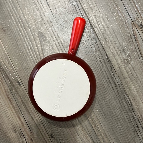 Le Creuset Stoneware French Onion Soup Bowl w/handle 450ml Orange - Picture 3 of 3